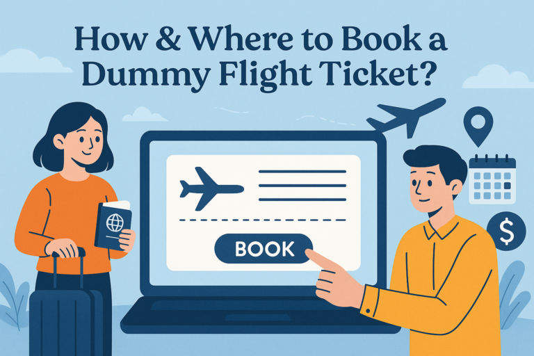 How & Where to Book a Dummy Flight Ticket? 